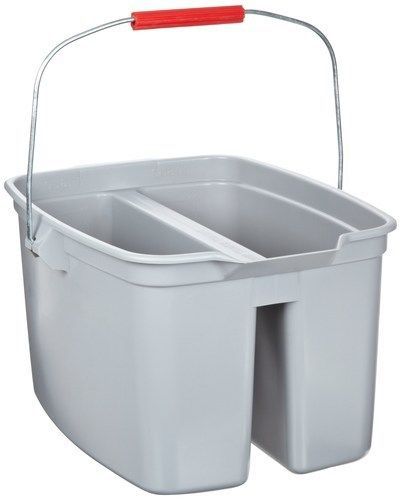 Rubbermaid Commercial FG262800 19-Quart Double Pail Gray 1