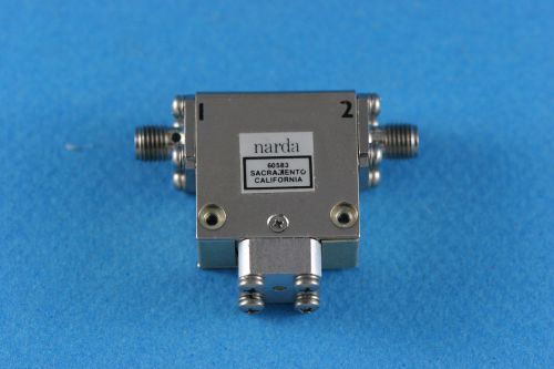 NARDA 60583 NAR 2544 119 COAXIAL MICROWAVE RF ISOLATOR SMA COAX