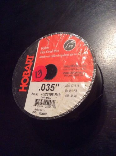 Hobart, H222108-R19, 2Lb Spool, E71T-11, Gasless Flux Cored Wire .035&#034;