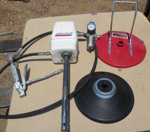 Lincoln air operated grease gun 5 gallon pail pump for sale