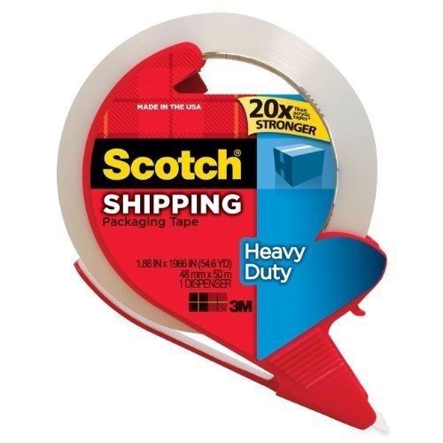 Scotch heavy duty shipping packaging tape with refillab...fast free usa shipping for sale