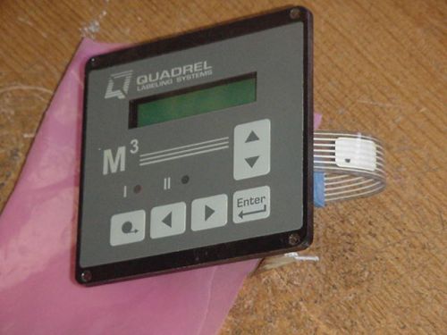 BRAND NEW / QUADREL M3 LABELING SYSTEMS MICROPROCESSOR CONTROL READOUT UNIT !!!