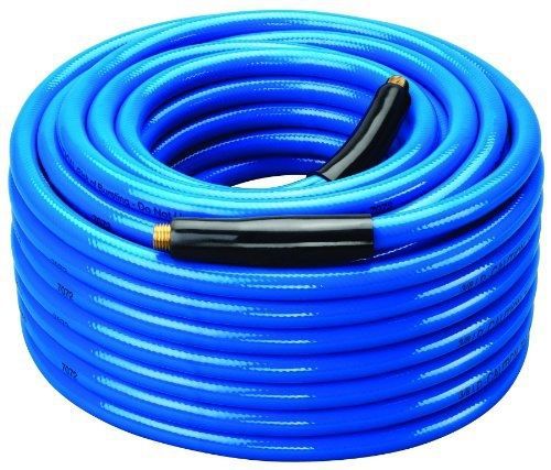 Amflo 554-100a blue 300 psi premium pvc air hose 3/8&#034; x 100&#039; with 1/4&#034; mnpt end for sale