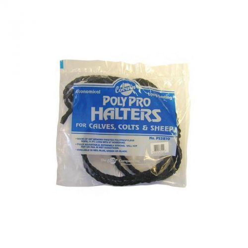 Halter Polypro Calf 3/8&#034; Polypropylene 11 Feet 8&#034; Noseband Black