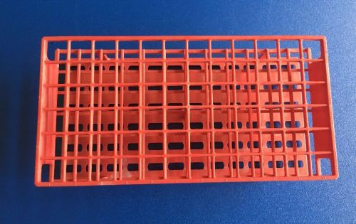 Nalgene® 5970-0316 Unwire™ Test Tube Rack for 16mm Tubes, 72-Well, Red ResMer