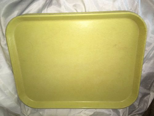 VTG Cambro Camlite Cafeteria/Buffet Serving Trays/Platters Fiberglass Yellow