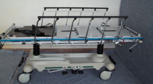 Stryker 1501 Stretcher w/IV Poles  Crank for back &amp; Knee  NO Mattress