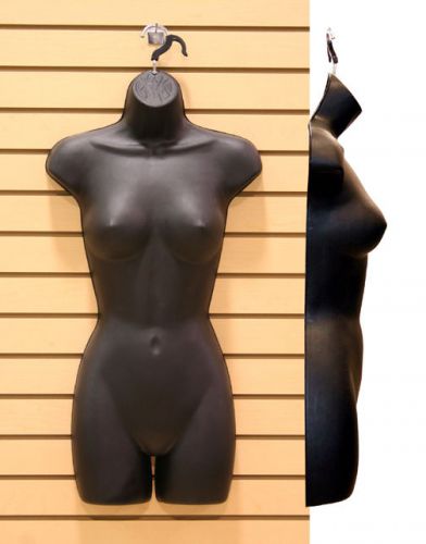 Black Hanging Female Mannequin Body Form Torso Display