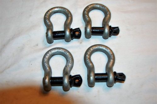 Four 3-1/4 ton shackles for sale