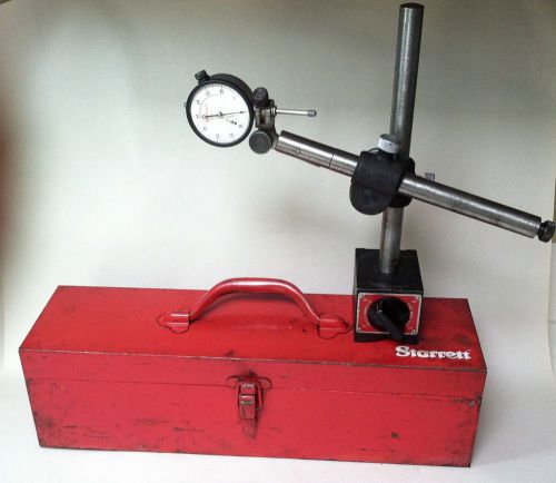 Starrett 659 Heavy Duty Magnetic Base w  25-441 1.0 x .001 Dial Indicator