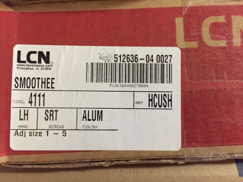 LCN 4111 HCUSH, LH ALuminum Door Closer (4111-HCush-LH-AL)