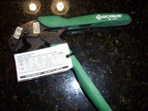 1 Used Greenlee K111 Crimping Tool 8-1 AWG