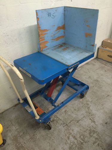 Bishamon esx21 self leveling spring scissor lift cart table 462lb load capacity for sale