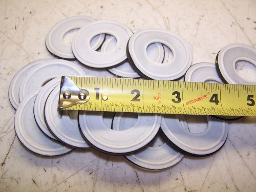 15) 3/4&#034; TRI CLAMP TEFLON PTFE SANITARY GASKET W/ VITON FILTER 3/4&#034; ID X 2&#034; (15)