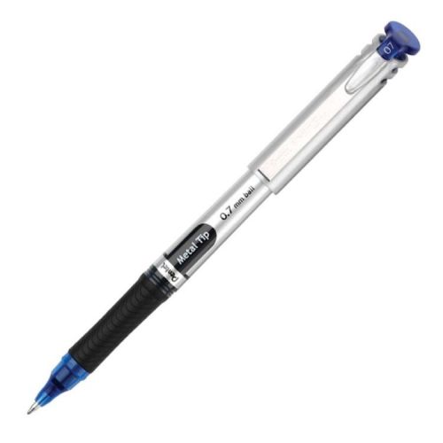 12 Pentel EnerGel Liquid Rollerball Gel Pens, Blue MED