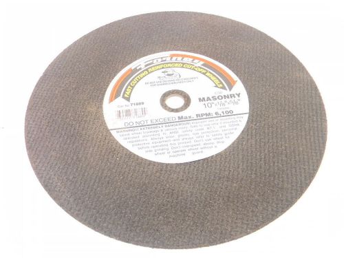 NEW SURPLUS FORNEY MASONRY CUTTING WHEEL 10&#034; x 1/8&#034; x 5/8&#034;