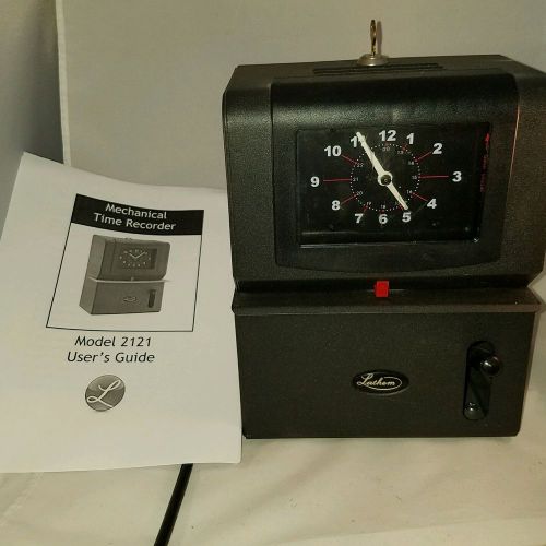 Lathem time clock model 2121 working with key