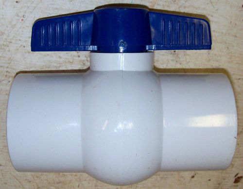 SMI 2&#034; Slip PVC Ball Valve 150 PSI for Schedule 40 or 80 Pipe