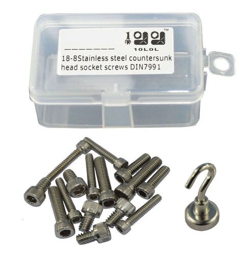 50 pcs 18-8 stainless steel unc hex socket screw bolt #10-32 x 3/4 kit for sale