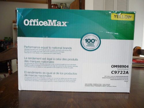OfficeMax Remanufactured Toner Cartridge, OM98904 Yellow