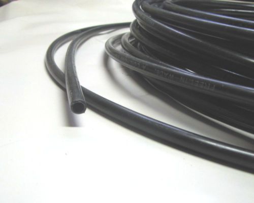 .250&#034; ID x 3/8&#034; OD Black High Pressure Flexible Tubing Food Grade - 10 Feet