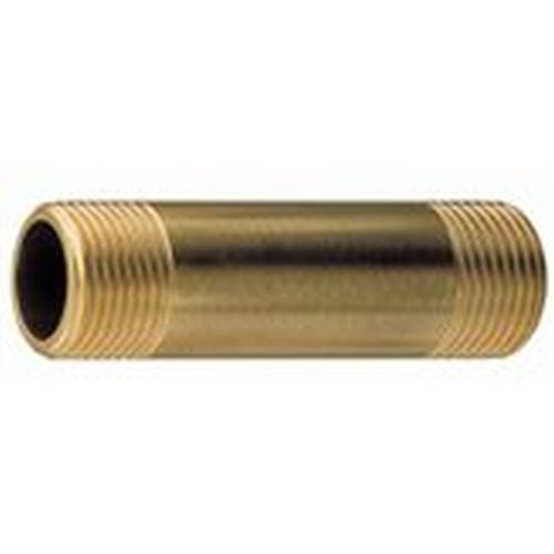 1/4&#034; x 5-1/2&#034;  Brass Pipe Threaded Nipple Plumbing NPT Fitting