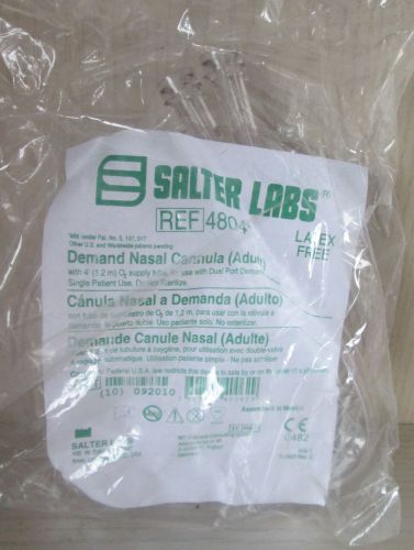 4804 SALTER LABS DEMAND NASAL CANNULA 4&#039; TUBING DUAL PORT DEMAND NEW