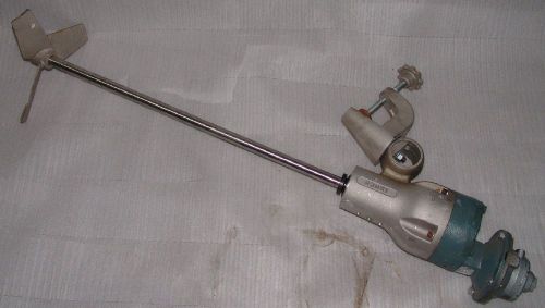 Pneumatic mixer stirrer agitator 1hp air motor, 33&#034; x 1&#034; stainless shaft, 3 blad