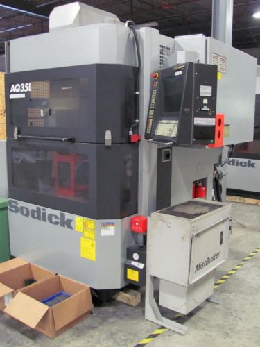 14&#034; x 10&#034; y sodick aq35l ram-type edm, c axis, 4 station atc, lq1 cnc, linear for sale