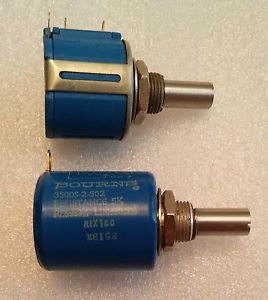 2 BOURNS POTENTIOMETERS 5K OHMS