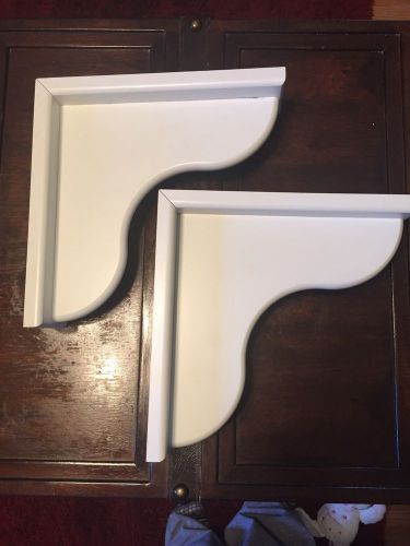 Pr Dove White Kraft Maid Corbels Bar/shelf Brackets