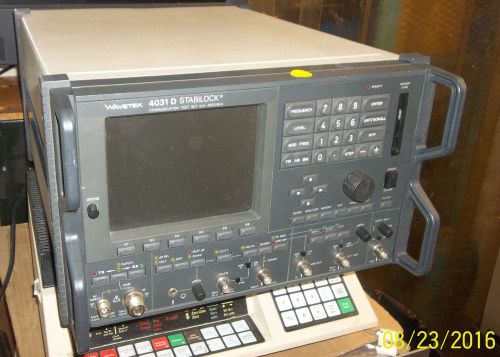 FOR REPAIR:  WAVETEK SCHLUMBERGER STABILOCK 4031D COMM TEST SET 10-999MHZ