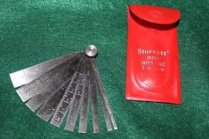Starrett no.268ma -  taper gage set - free usa shipping for sale