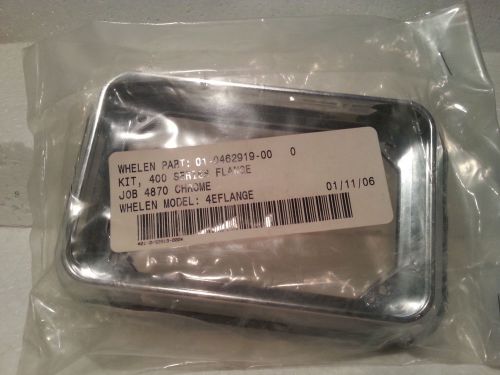 New! Whelen 4EFLANGE Bezel Flange Mount Chrome Kit 400 series 01-0462919-00