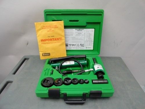 New Greenlee 7306SB slug buster ram knockout &amp; hand pump hydraulic driver punch