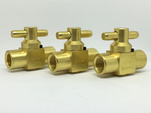 3 Carpet Cleaning 3000 PSI Brass Shut-Off Ball Valve