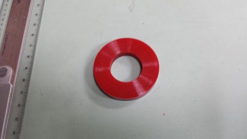 1-1/4&#034; id x 2-1/2&#034; od x 3/8&#034; long urethane / polyurethane 95 a red tube for sale