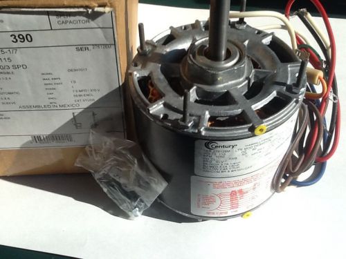 CENTURY 390 MOTOR LTR MOD DE3H017N 115V 60HZ 3.7 Amp 1/4 1/5 1/7 HP 63T7432-18