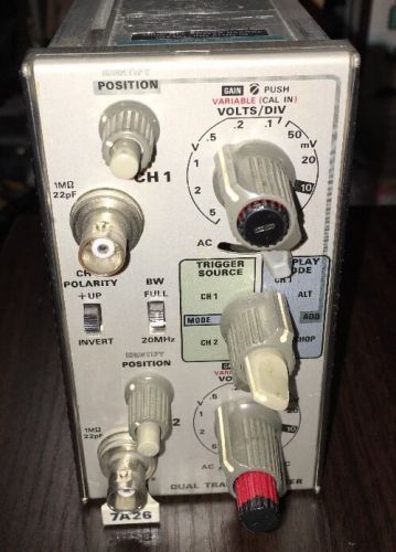 Tektronix 7A26 Dual Trace Amplifier