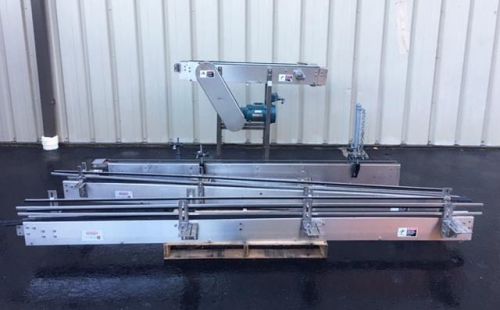 Arrowhead 3.25 Inch Wide Stainless Steel Table Top Conveyor Lot, 36 feet approx