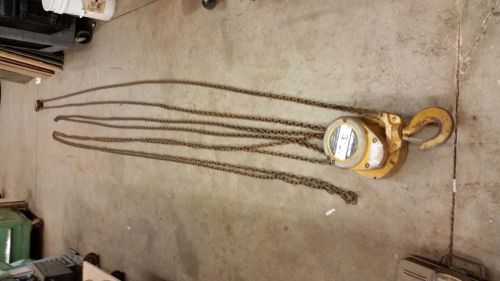 Harrington 3 ton 25&#039; cf4-030 chain hoist cf030 for sale