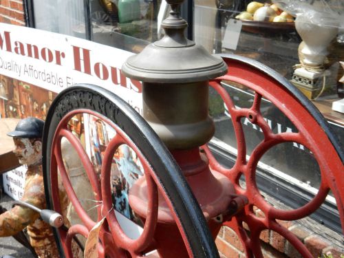 Antique Coffee Grinder BIG!!!  5 Feet Tall -Manor House Fine Art &amp; Antiques