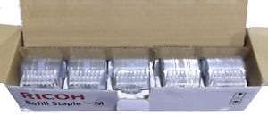 BOX OF 5 GENUINE RICOH 413026 TYPE M REFILL STAPLE CARTRIDGE