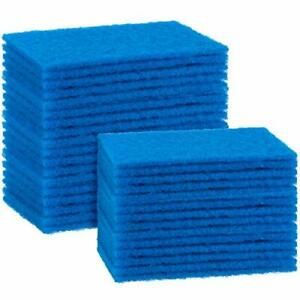 Cleaning Scrub Sponge Scouring Sponge Pads Non Scratch Pads Non Blue 40 Pieces