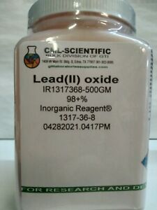 Lead(II) oxide, 98+%, Inorganic Reagent® 500g