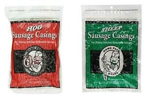DeWied Natural Sheep Casings Home Pack Size &amp; Hog Home Pack Sausage Casings 32mm