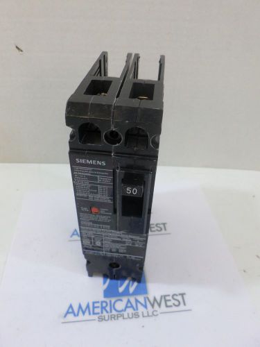 Used siemens hhed62b050  50 amp 2 pole  600 volt   100ka @ 240 hhed6 for sale