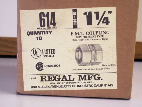 1 1/4&#034; E.M.T. Coupling, Compression type (15 pieces)