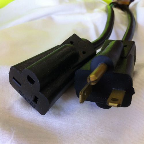 2 pcs nema 6-20p 250v 16/3 straight blade male female pigtails power plug sjtw for sale