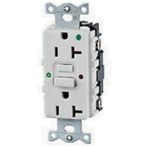 Lot of 1 hubbel Wiring gfst20W 20 Amp 125 Volt Dupl Gfi Receptacle